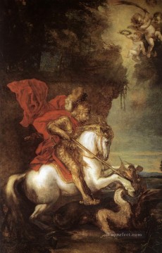  Dyck Decoraci%c3%b3n Paredes - San Jorge y el Dragón, pintor barroco de la corte Anthony van Dyck